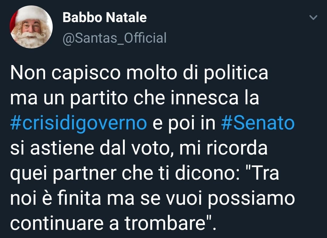 Se lo dice Babbo Natale...