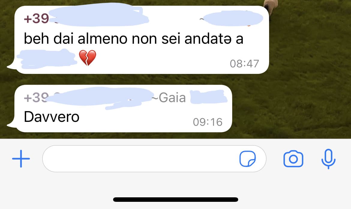 È offensivo mettere il neutro quando sai il sesso dell’altra persona, e per di più la conosci. È una ragazzA, non un soprammobile, usa il femminile, idi*ta