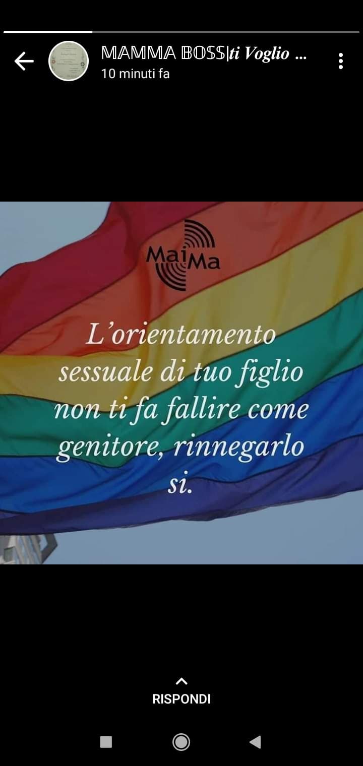 Lo stato di mia madre: io:bitch wtf? Stai facendo il mio coming out con tutti? ._. 