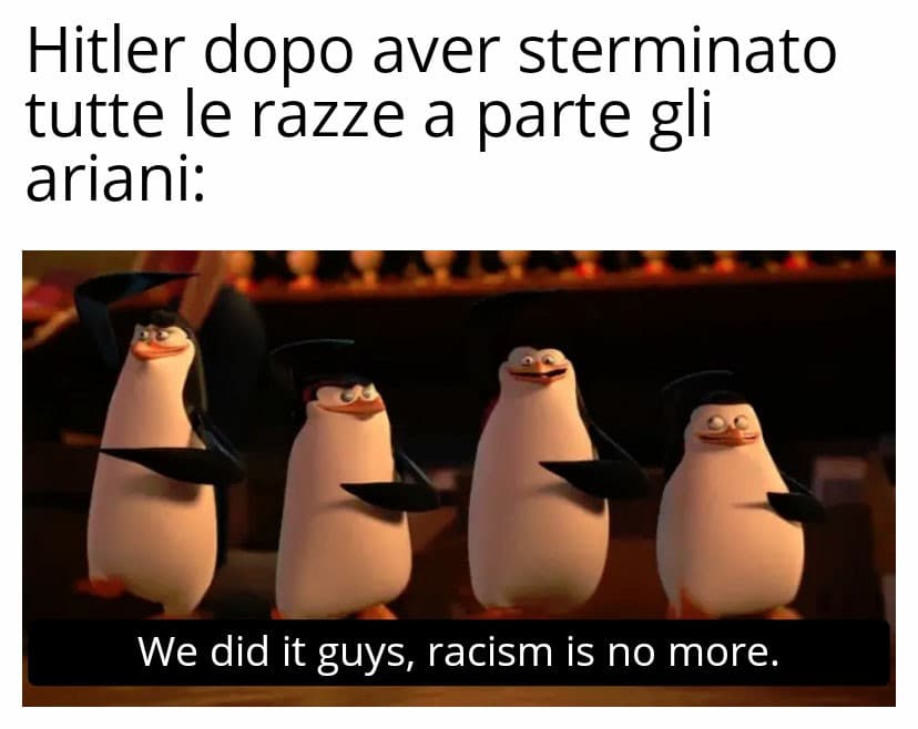 Non  puoi essere razzista se non ci sono altre razze 