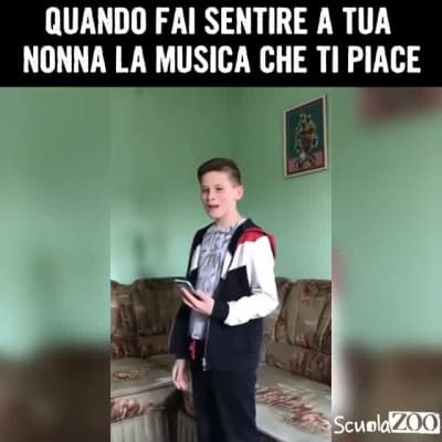 La faccia della nonna alla fine?