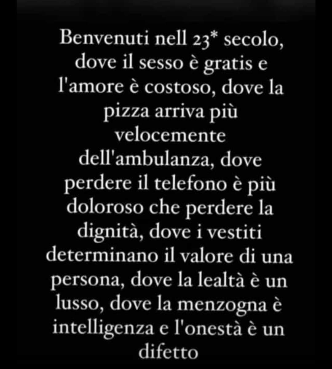 ma non eravamo nel 21esimo secolo? 