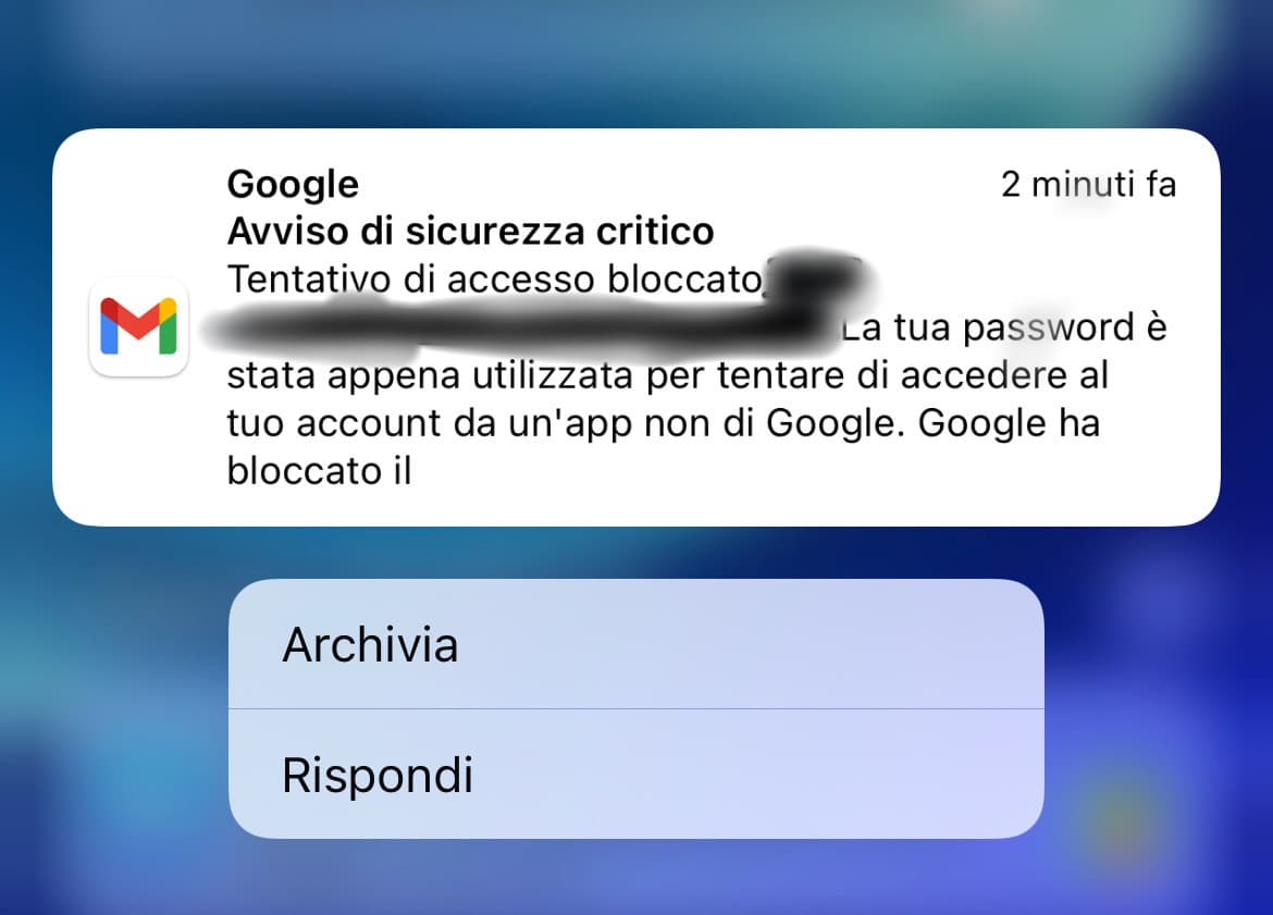 raga come mai ogni volta che accendo il pc mi arriva questa mail?