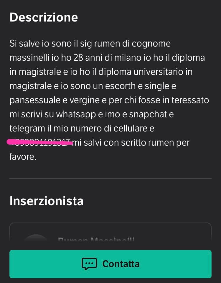 trovato questo annuncio su subito.it e trovato anche il mio uomo ideale 