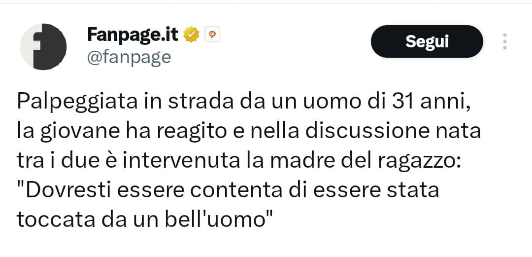 Ah quindi adesso la molestia è un favore?!