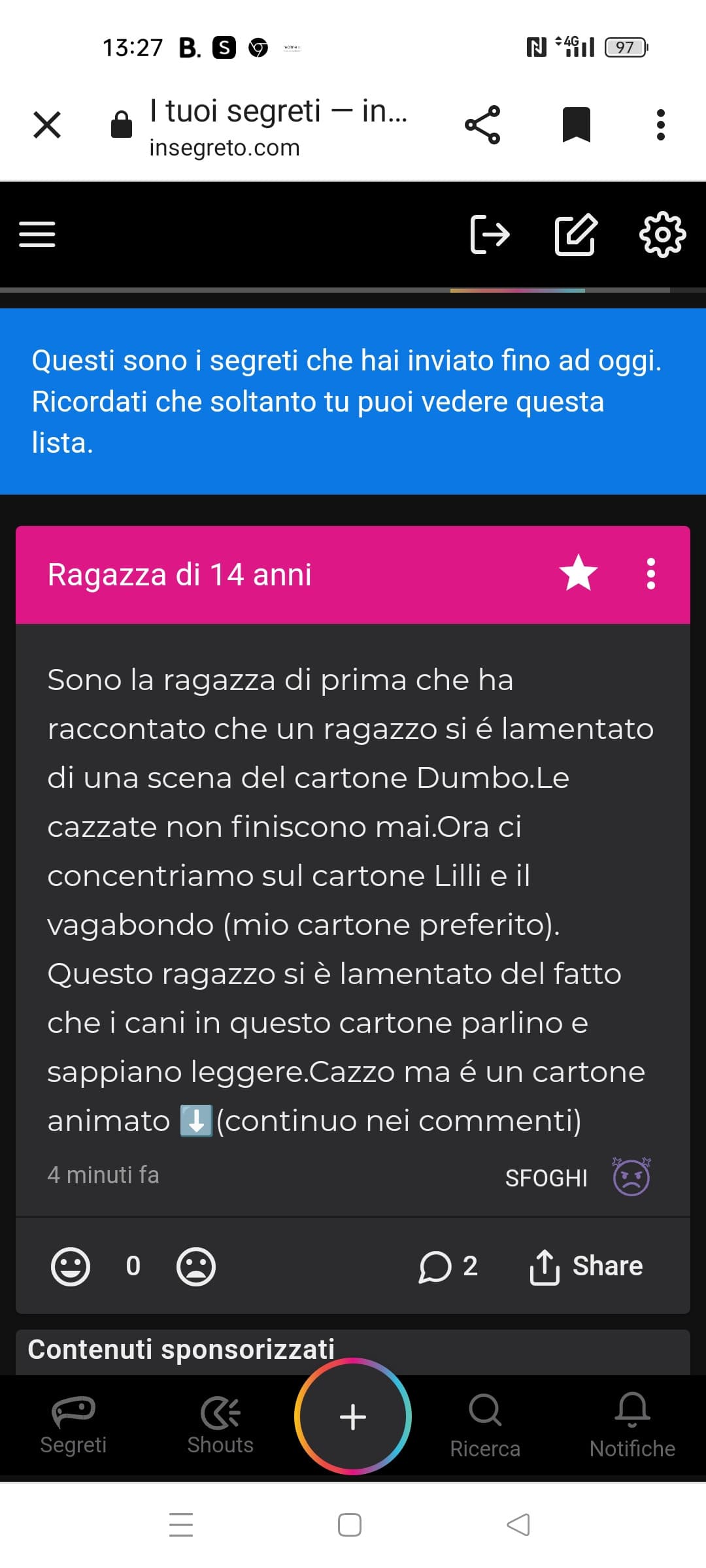 Ne ho altre da raccontare,le cazzate non finiscono mai 