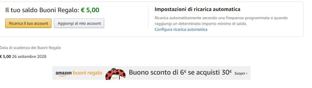 Ho 5€ rimasti su Amazon che ci faccio?