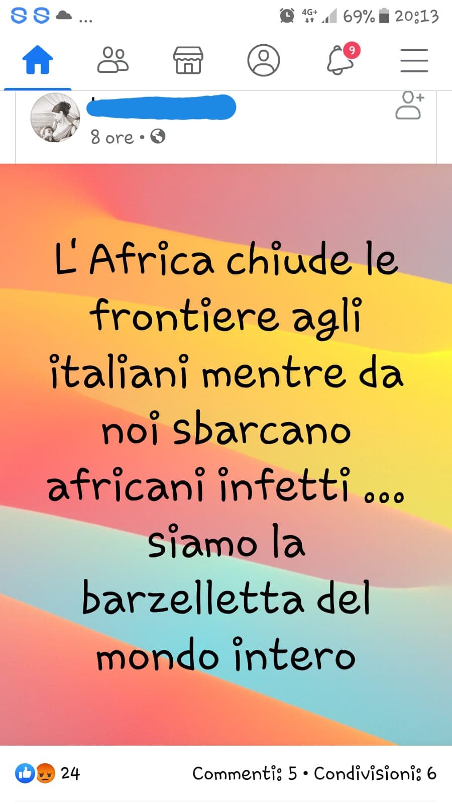 Non so se prenderlo come razzismo, balck humor o prenderla a ridere...