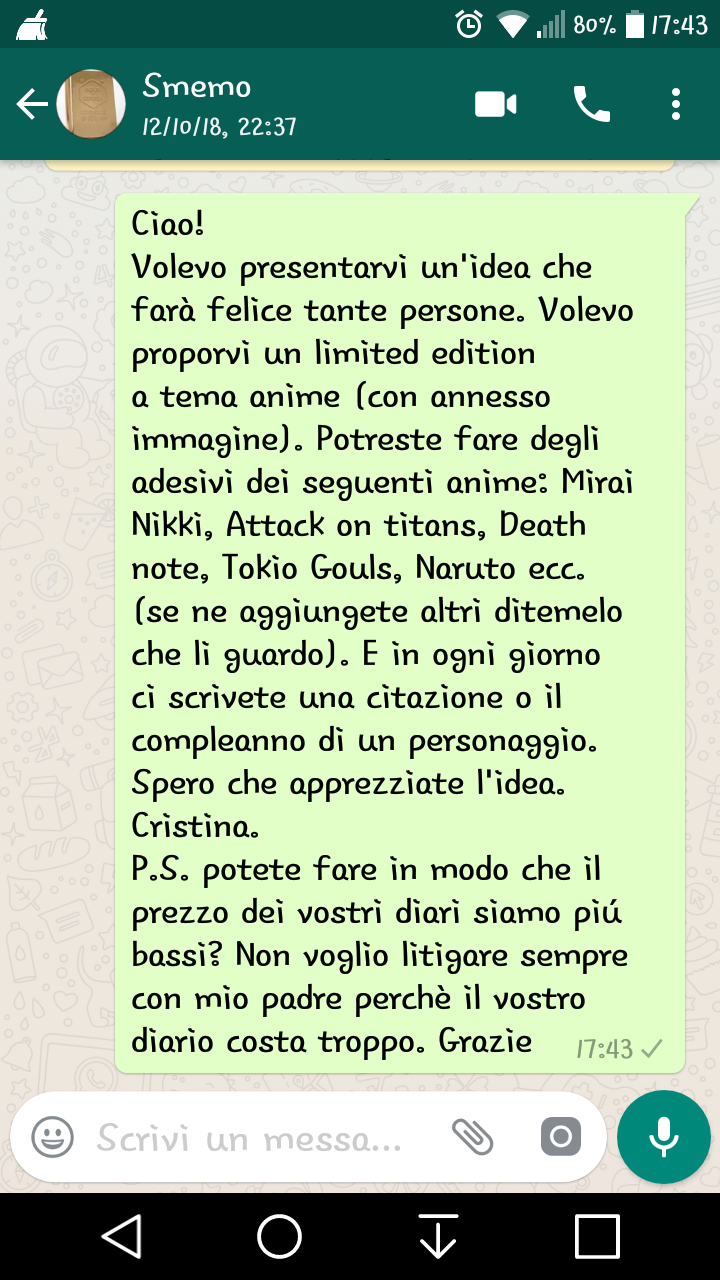 Non ci credo. L'ho fatto veramente.