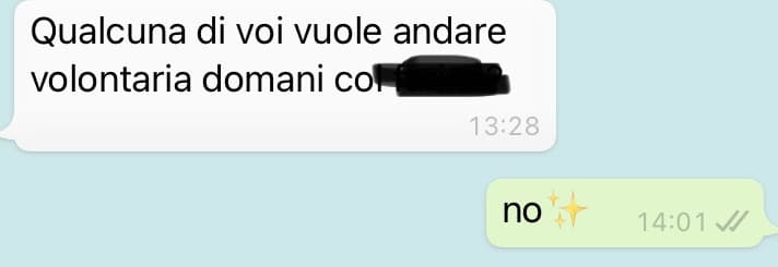 quando il prof di latino dice che si può andare volontari: