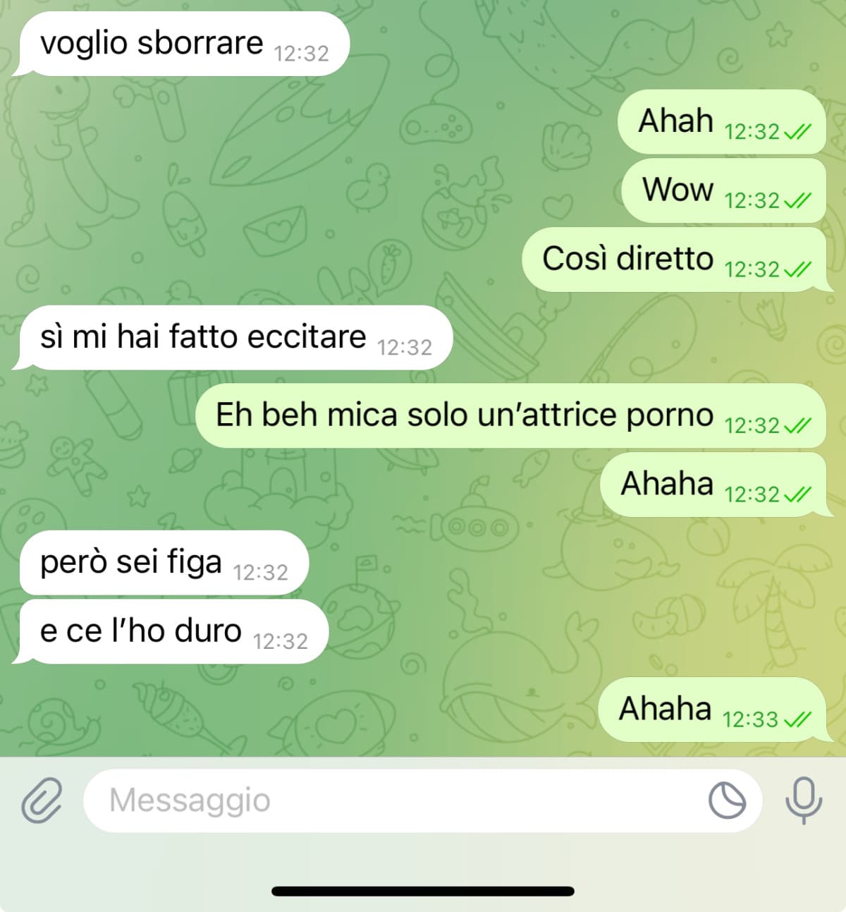 Questo non è normale. Ora lo blocco 