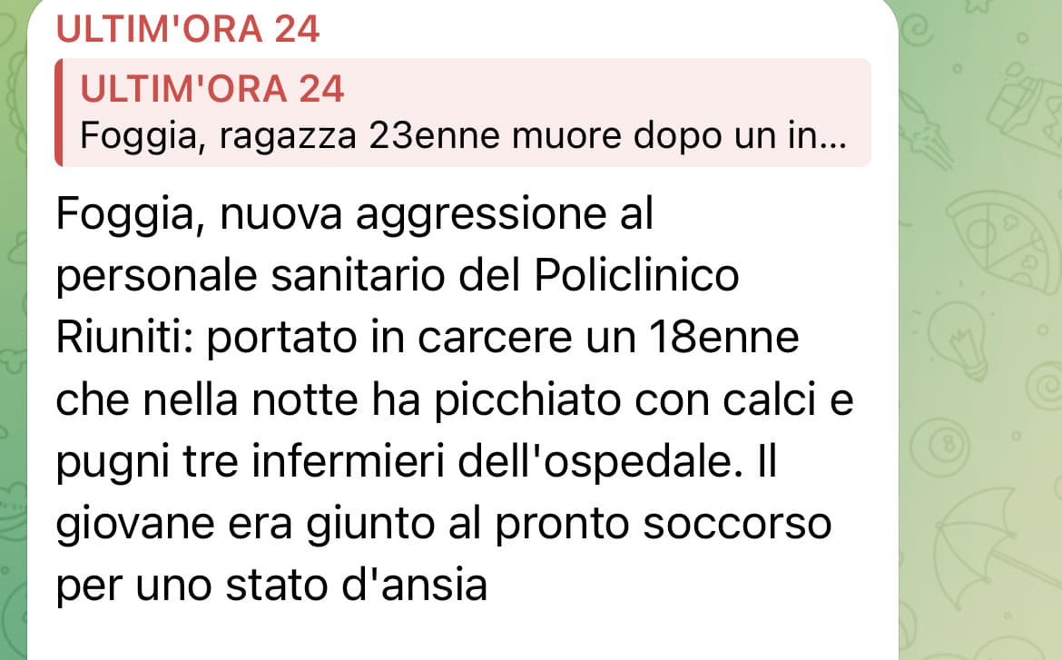 I soliti animali… qualche giorno fa in 50 hanno assaltato e distrutto il pronto soccorso perché una ragazza è morta… prendendo a botte chi lavorava