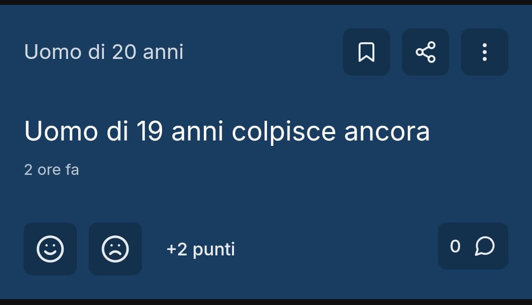 😟 Questa mattina, nei virali...