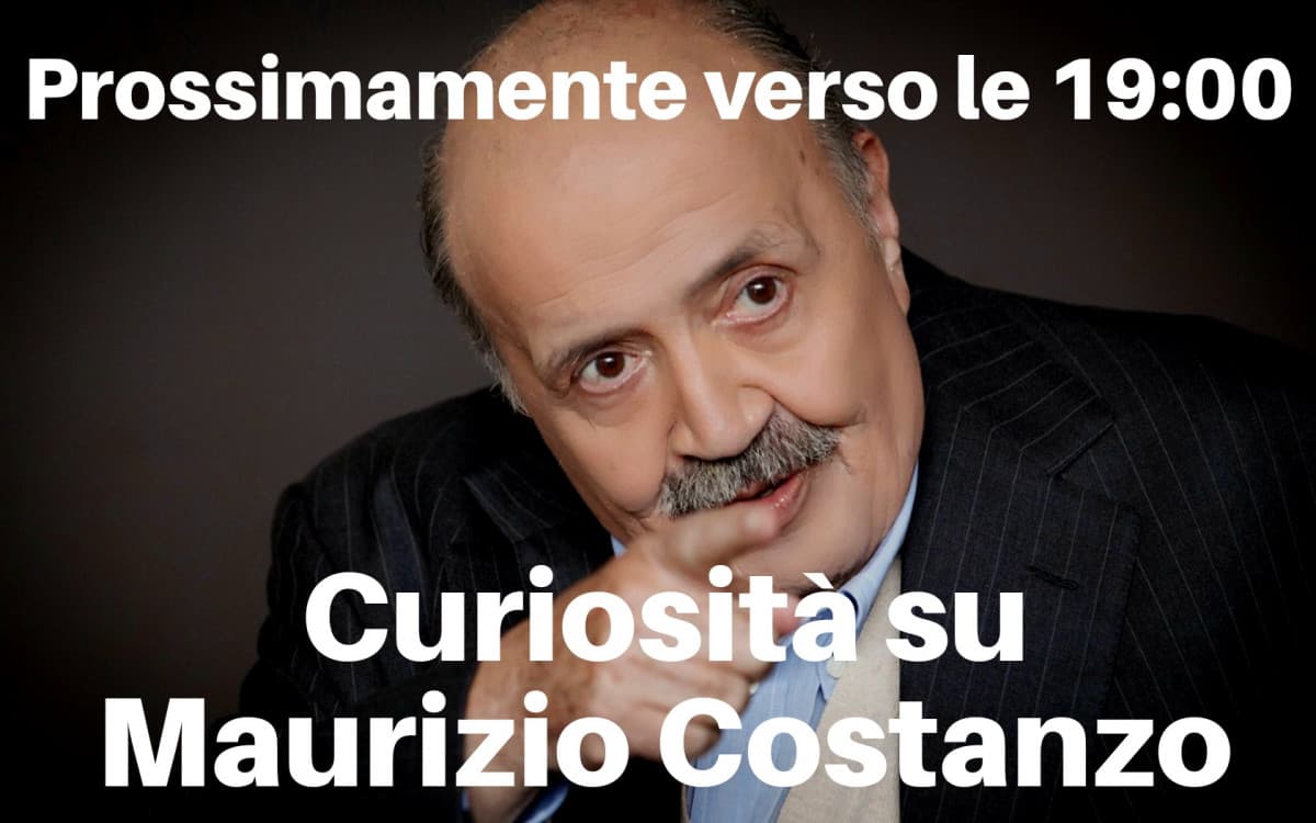 Curiosità su Maurizio Costanzo --> Prossimamente verso le 19:00