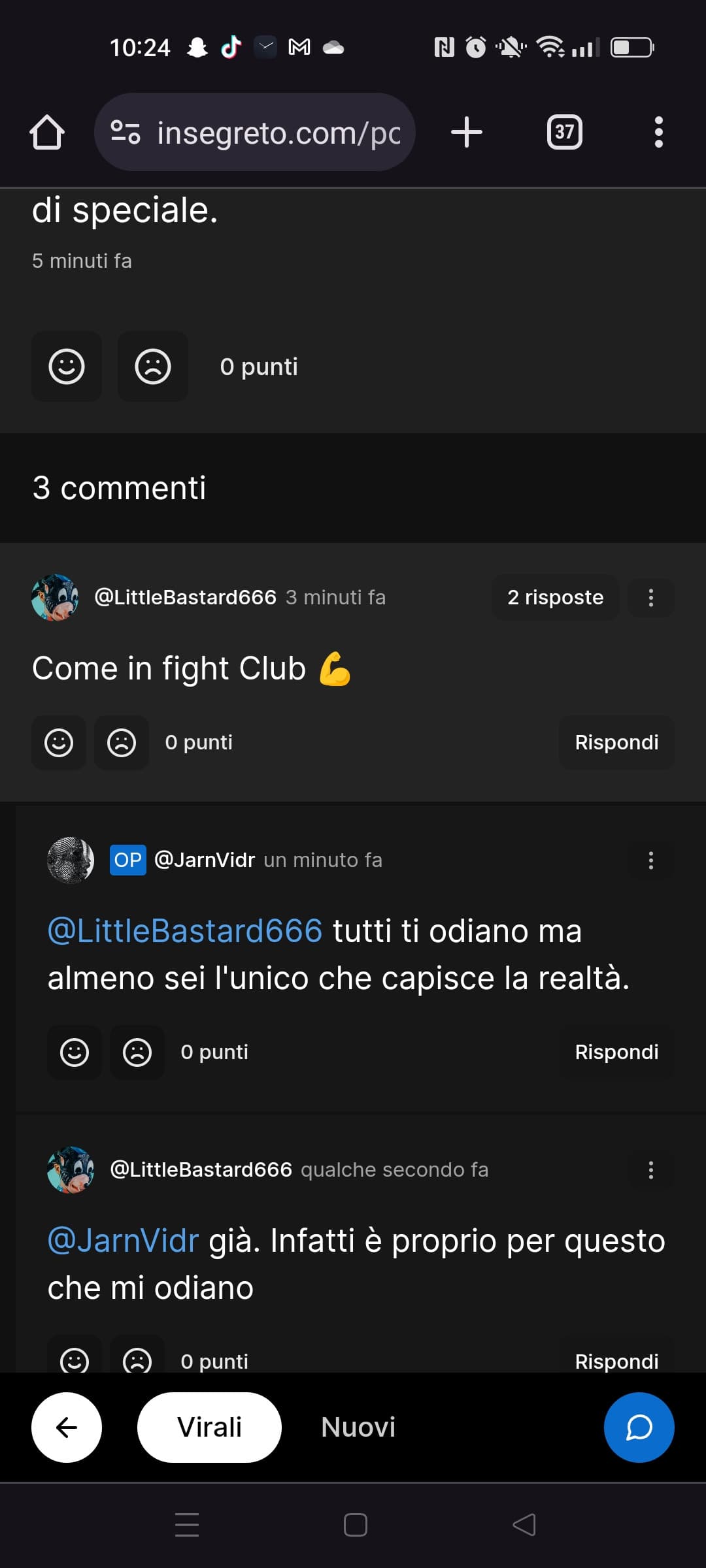 Finalmente qualcuno ci arriva. Sono commosso