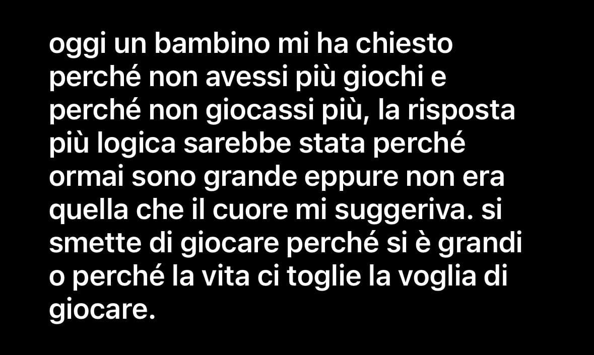 un pensiero che avevo scritto tempo fa sul telefono