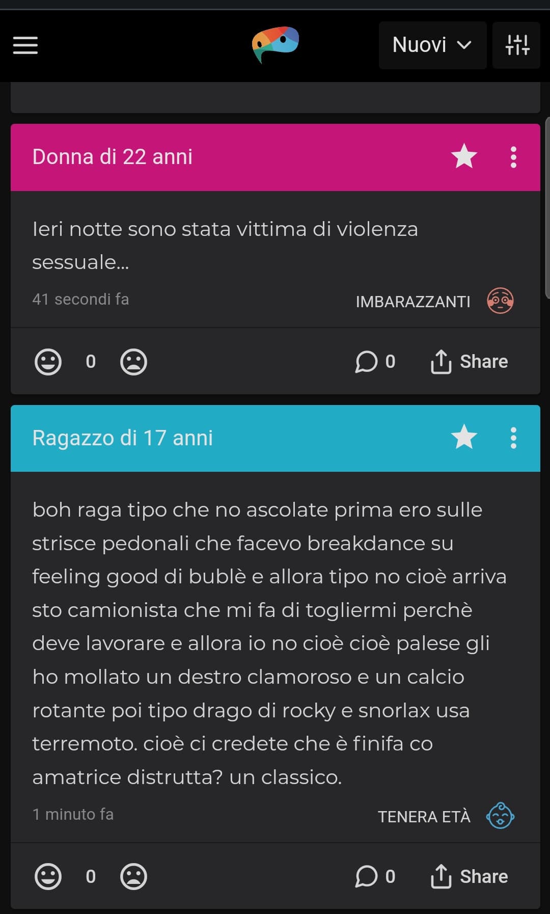 dai no allora ditelo che lo fate apposta...