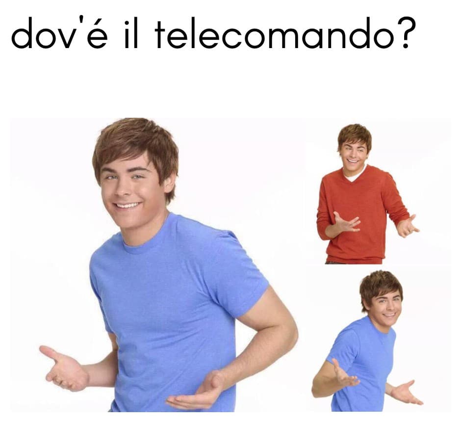 Il telecomando é scomparso 