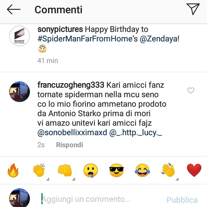 Protestiamo comtro la sonia pe farci tornare spidernan kari fanz