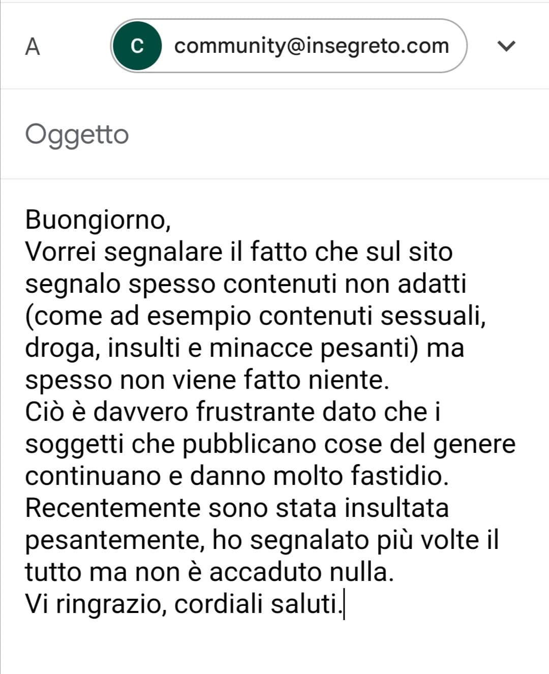 Beh, io ci ho provato 