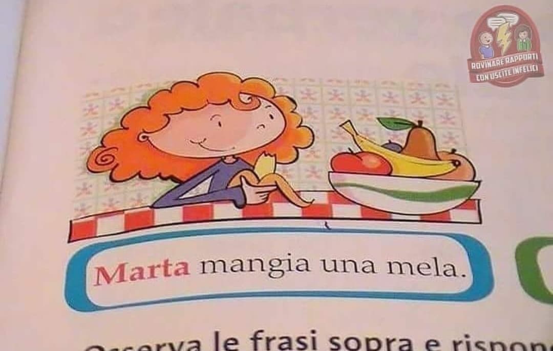 Sì Marta, è proprio una mela quella