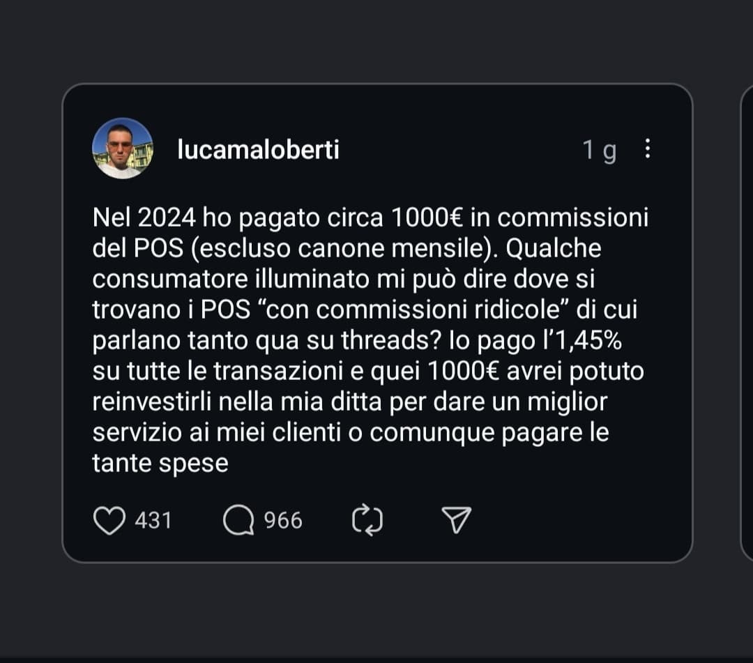 Sono d'accordo con Luca