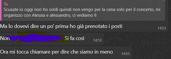 Sfogo: in pratica questo mio "amico" fa sempre lo strafottente