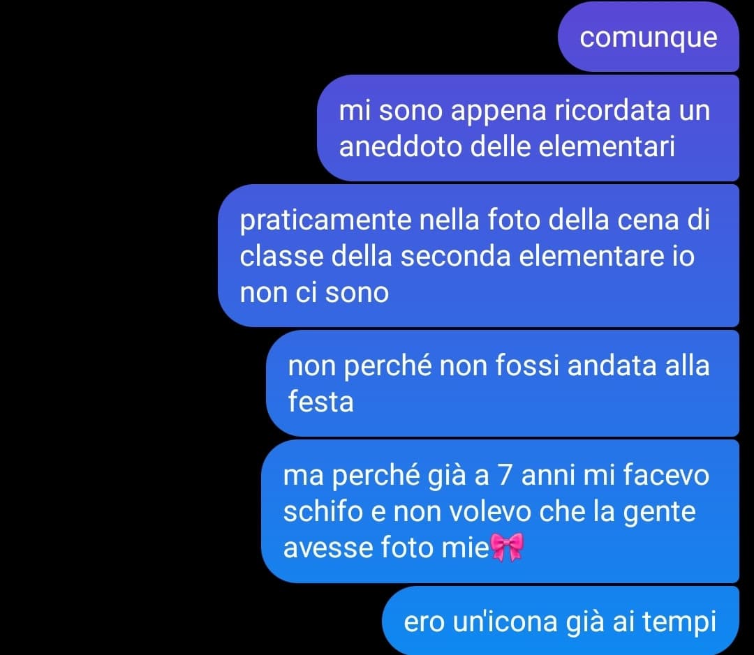 ancora mi stupisco di come io sia riuscita a non sviluppare un disturbo alimentare negli anni