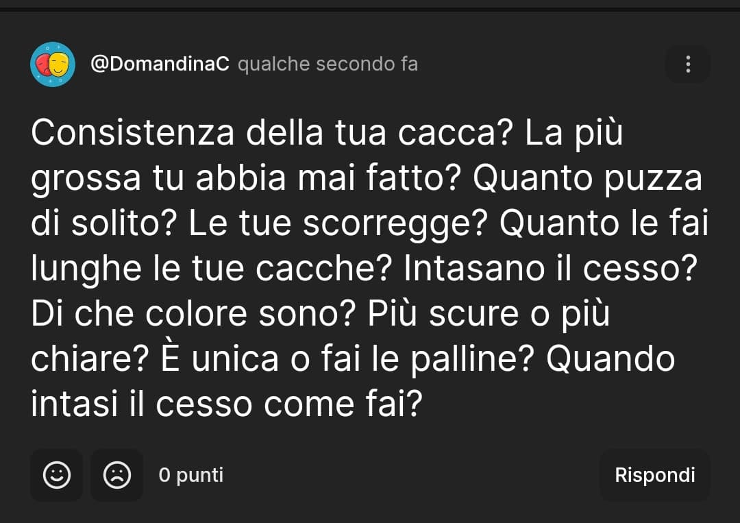 sono qui da 4 anni rgz ma ultimamente sta degenerando nn pensate anche voi😬😬😬😬😬