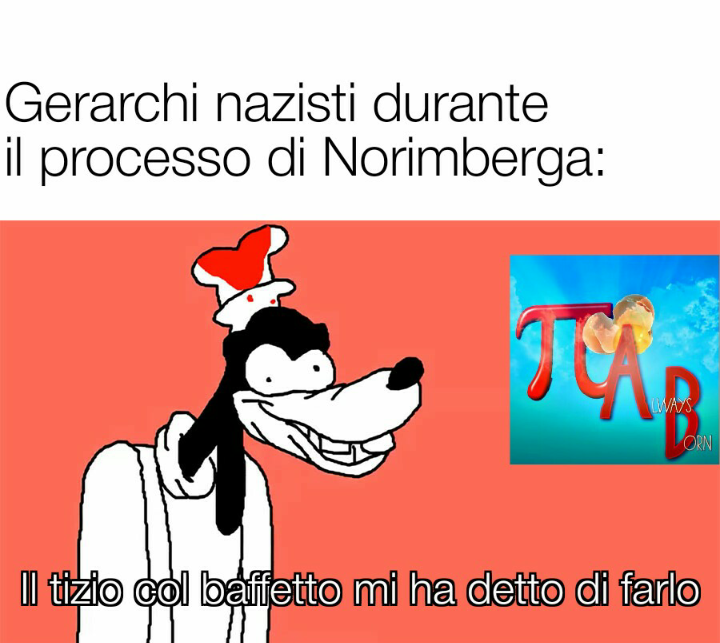 Dare la colpa agli altri è giusto, soprattutto se hanno dei baffetti stilosi