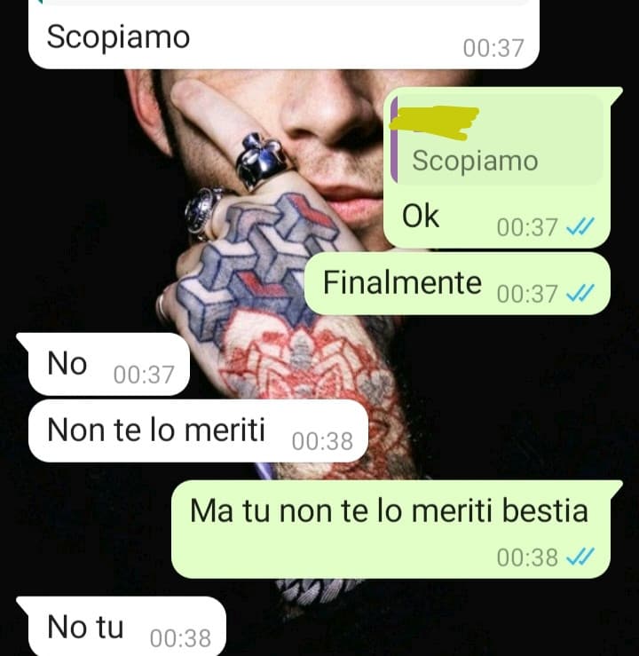 NON TI MERITI NIENTE 