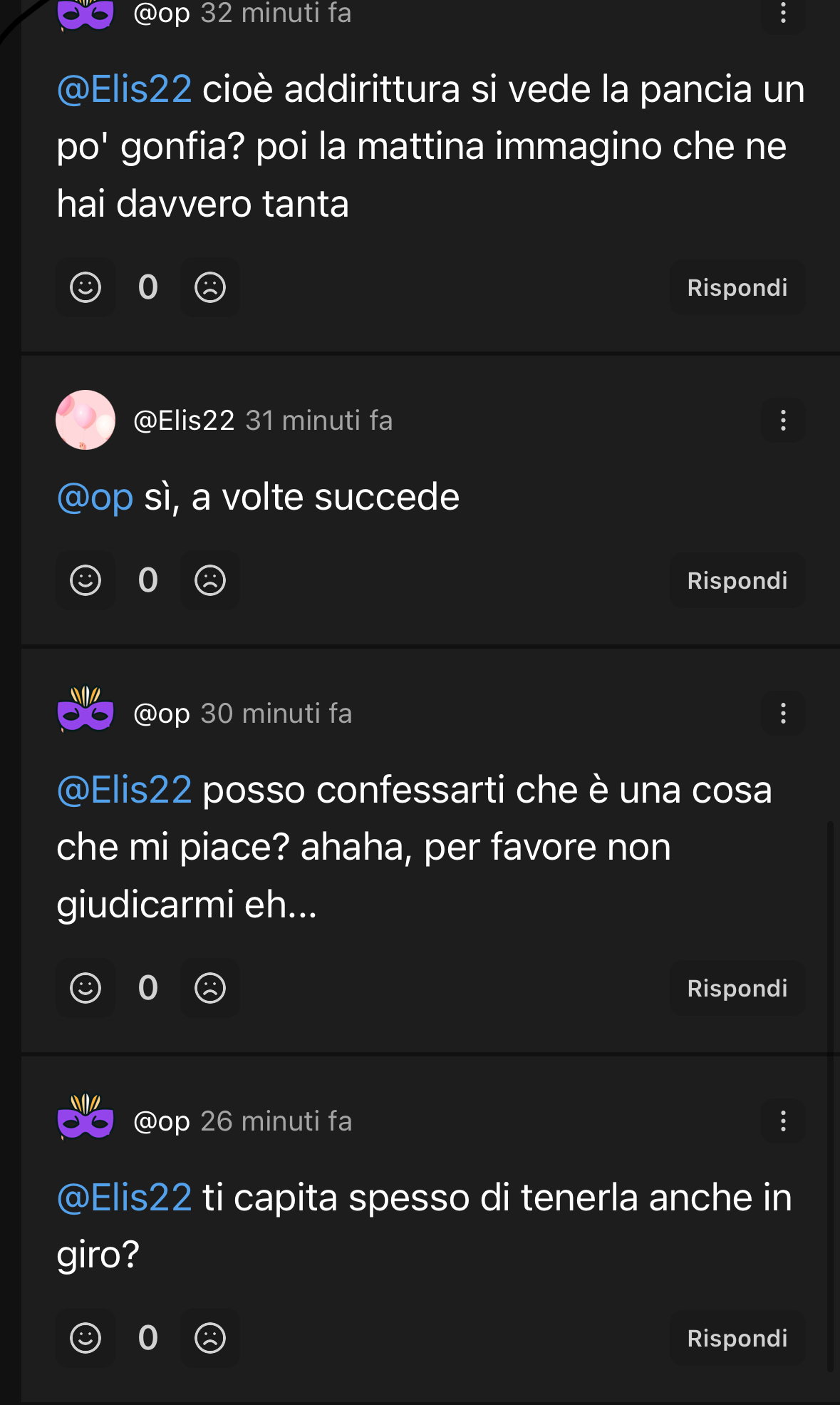 Che gente cringe su insegreto 