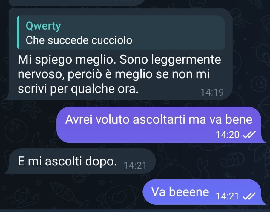 Il mio amiketto non vuole parlarmi 😭😭😭