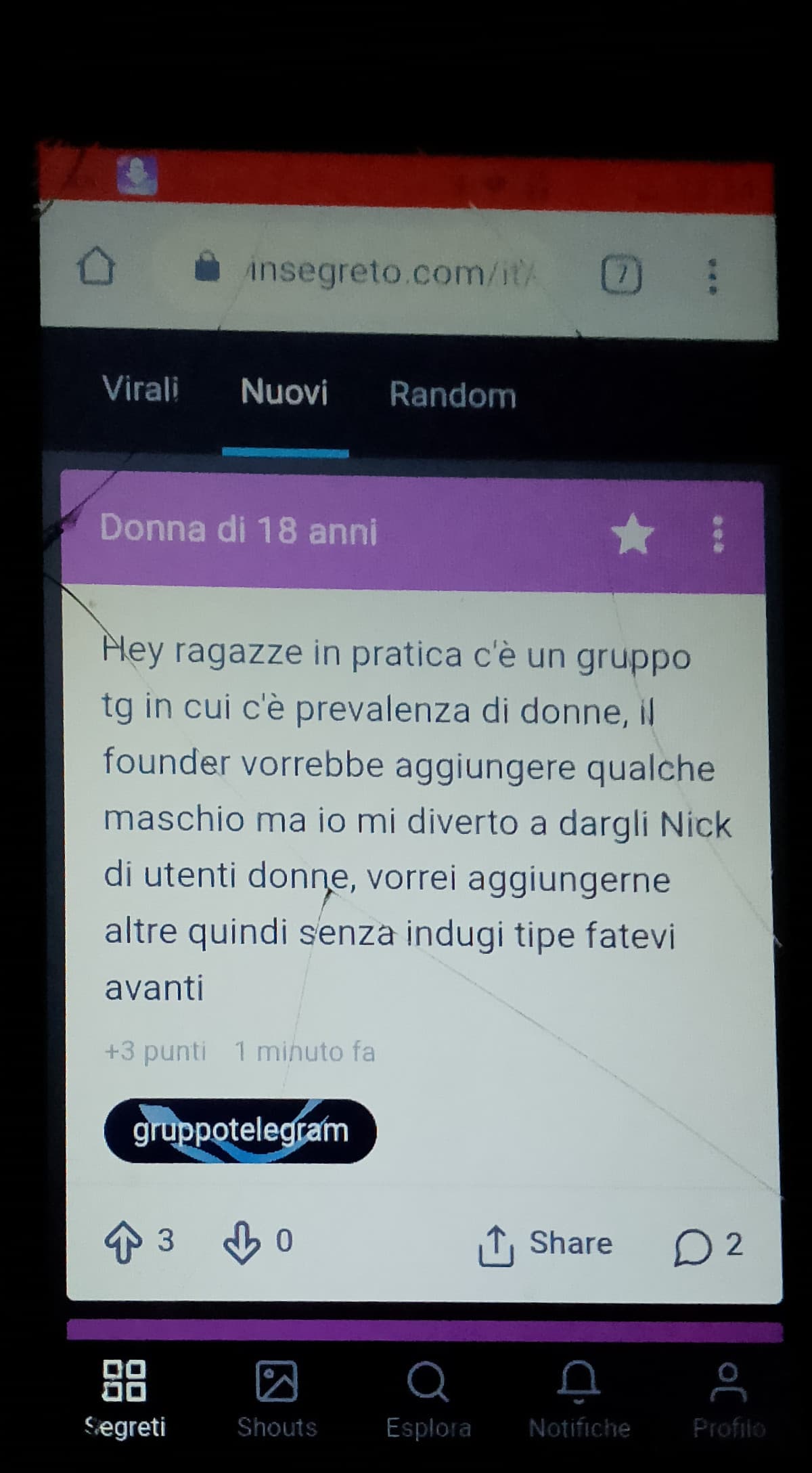 Btw ho trovato un mio vecchio telefono 