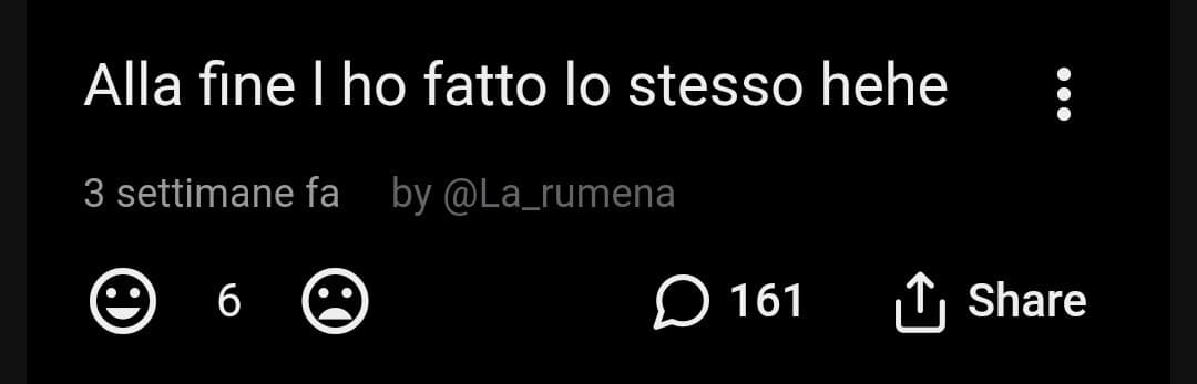 Comunque assurdo che il suo primo shout abbia 161 commenti 💀