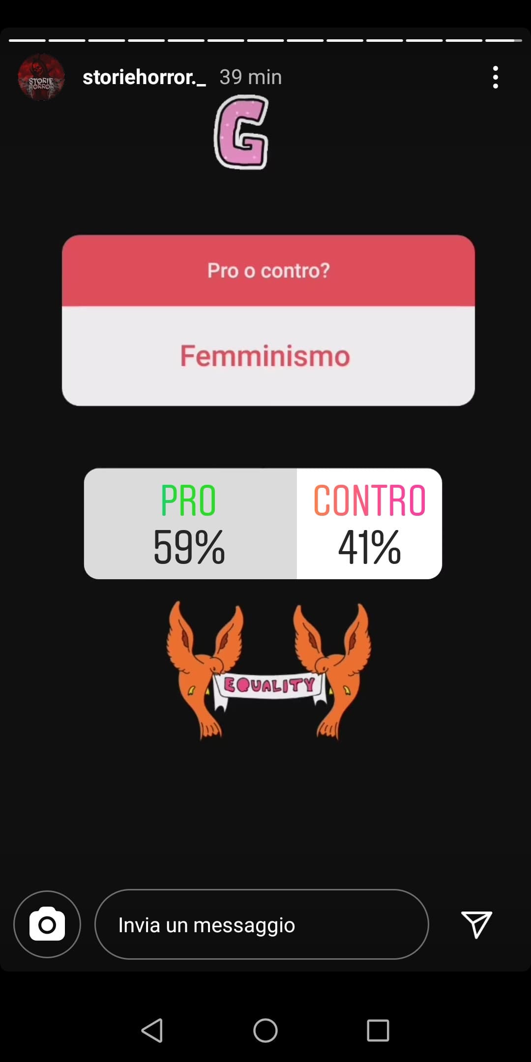 Eh??? Il 41% è contro?? Seriamente?? 