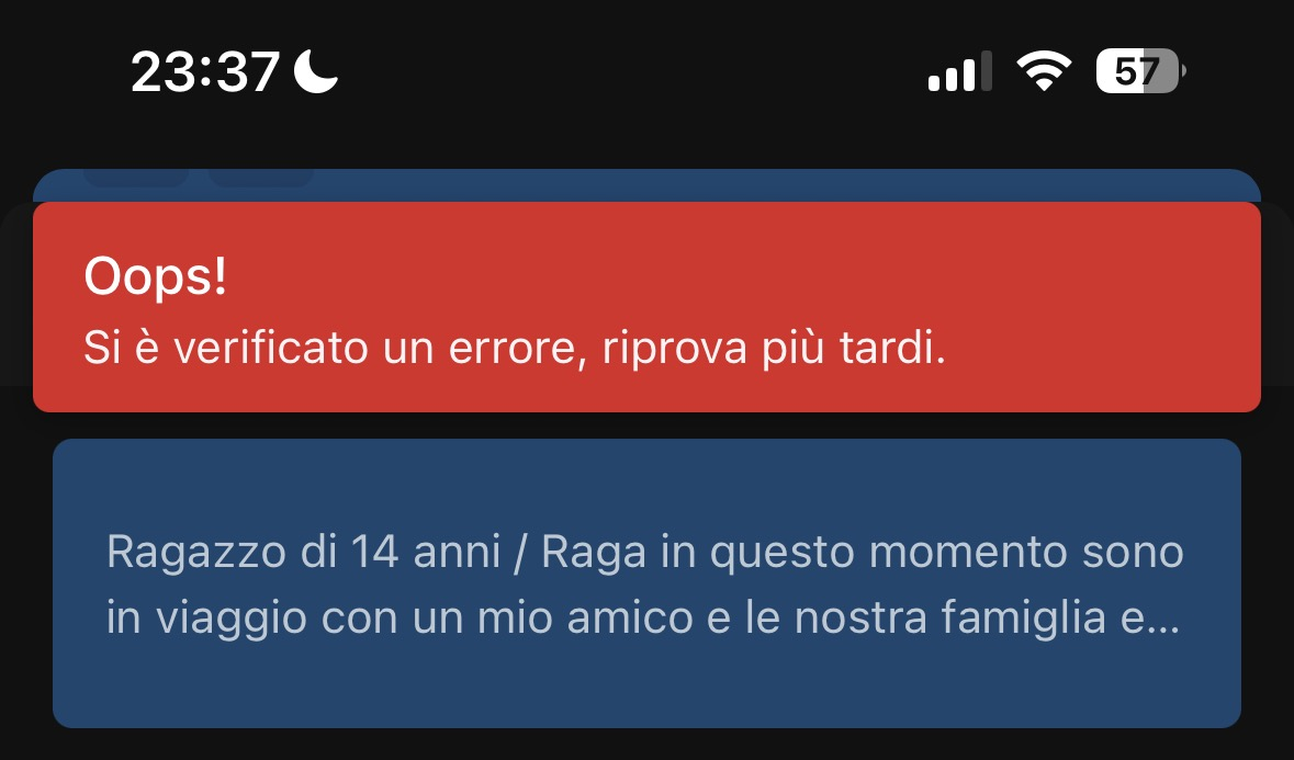 Perché insegreto non mi fa commentare 😭
