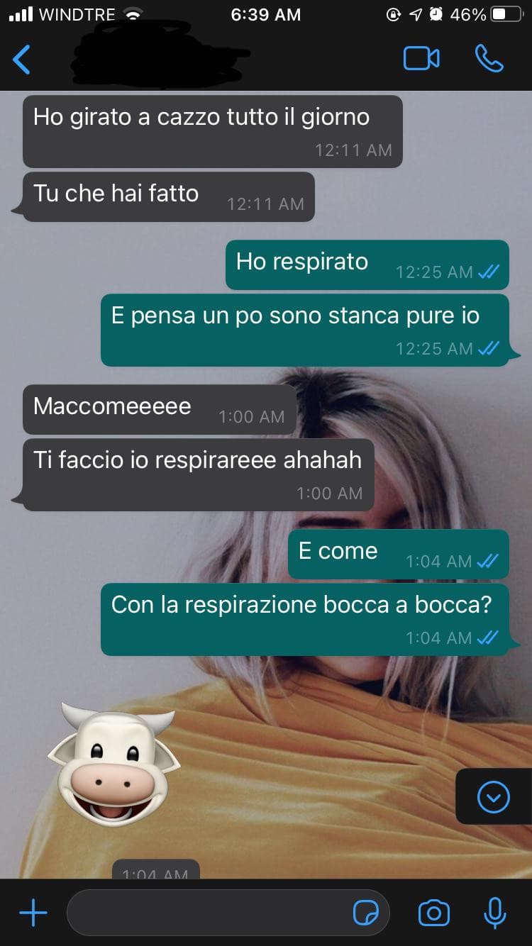 Una normale conversazione con crush ?