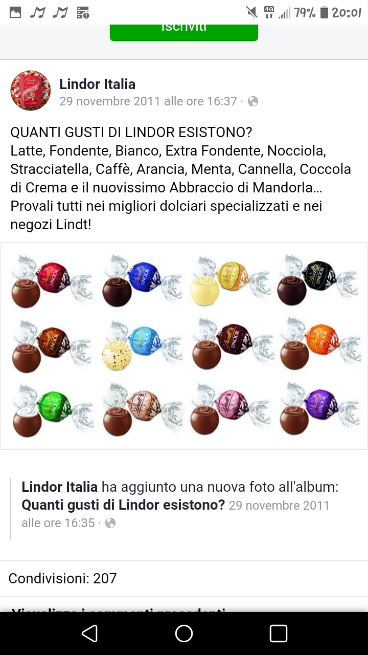 Esistono tutti questi tipi di Lindor, sono scioccata