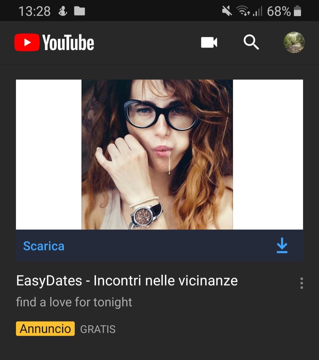 Pubblicità su yotube :0