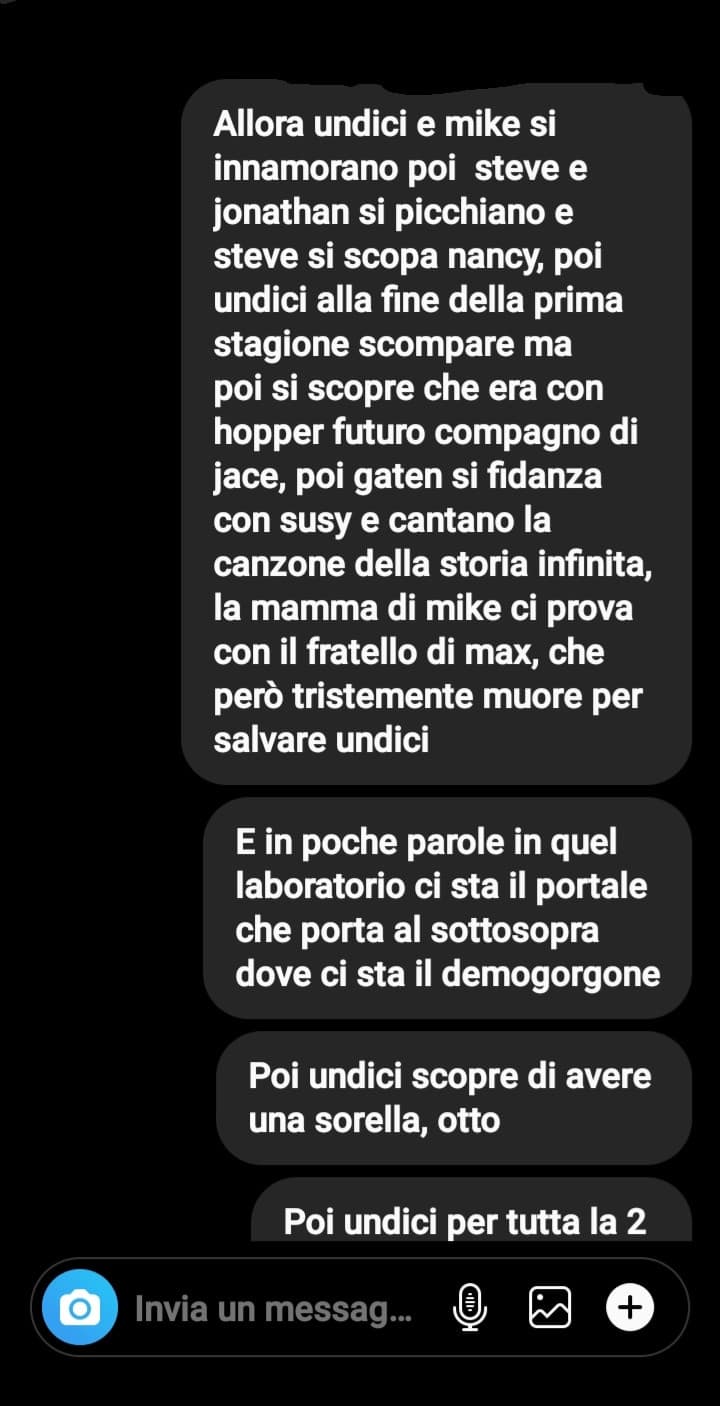 Aveva detto di non spoilerare.... 