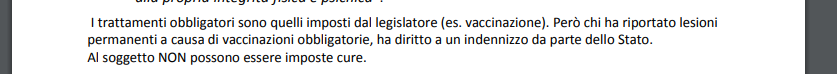 Il mio manuale di diritto privato per spiegare l'obbligatorietà della norma fà l'esempio dell'obbligo del vaccino anticovid e la multa di 100 euro