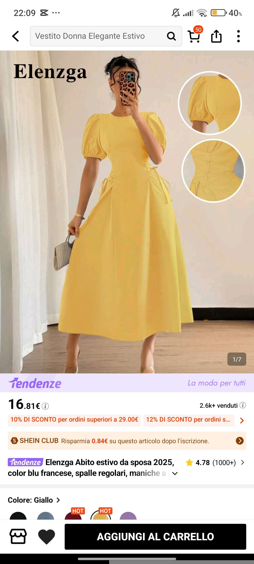 Secondo voi è appropriato per un matrimonio a settembre. Lo so che l'abito è semplice, ma secondo me i colori e i gioielli lo rendono elegante