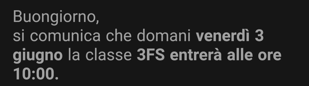 Queste sono le belle notizie ??