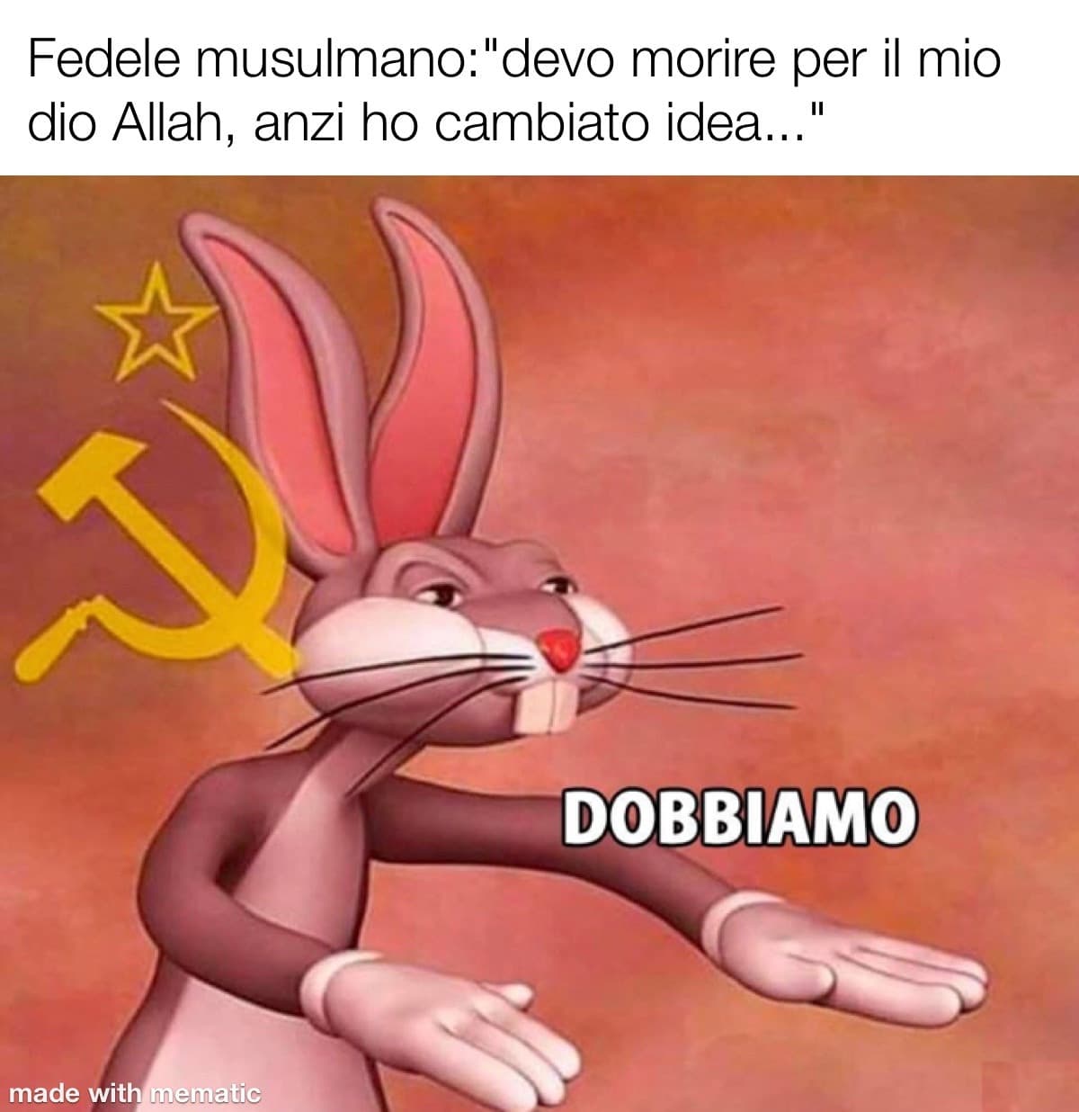 Moriamo per il nostro dio