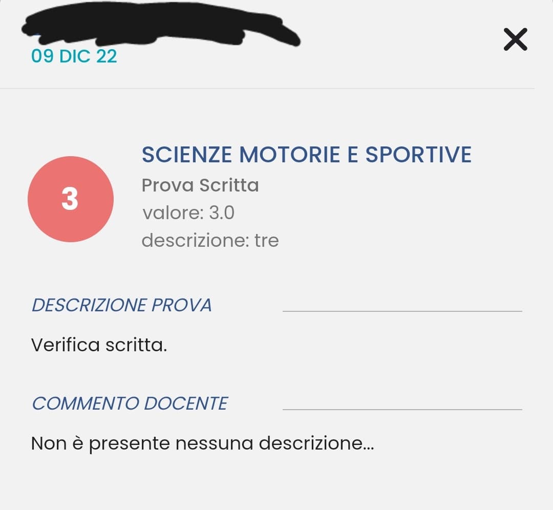 sono riuscito a prendere 3 in educazione fisica