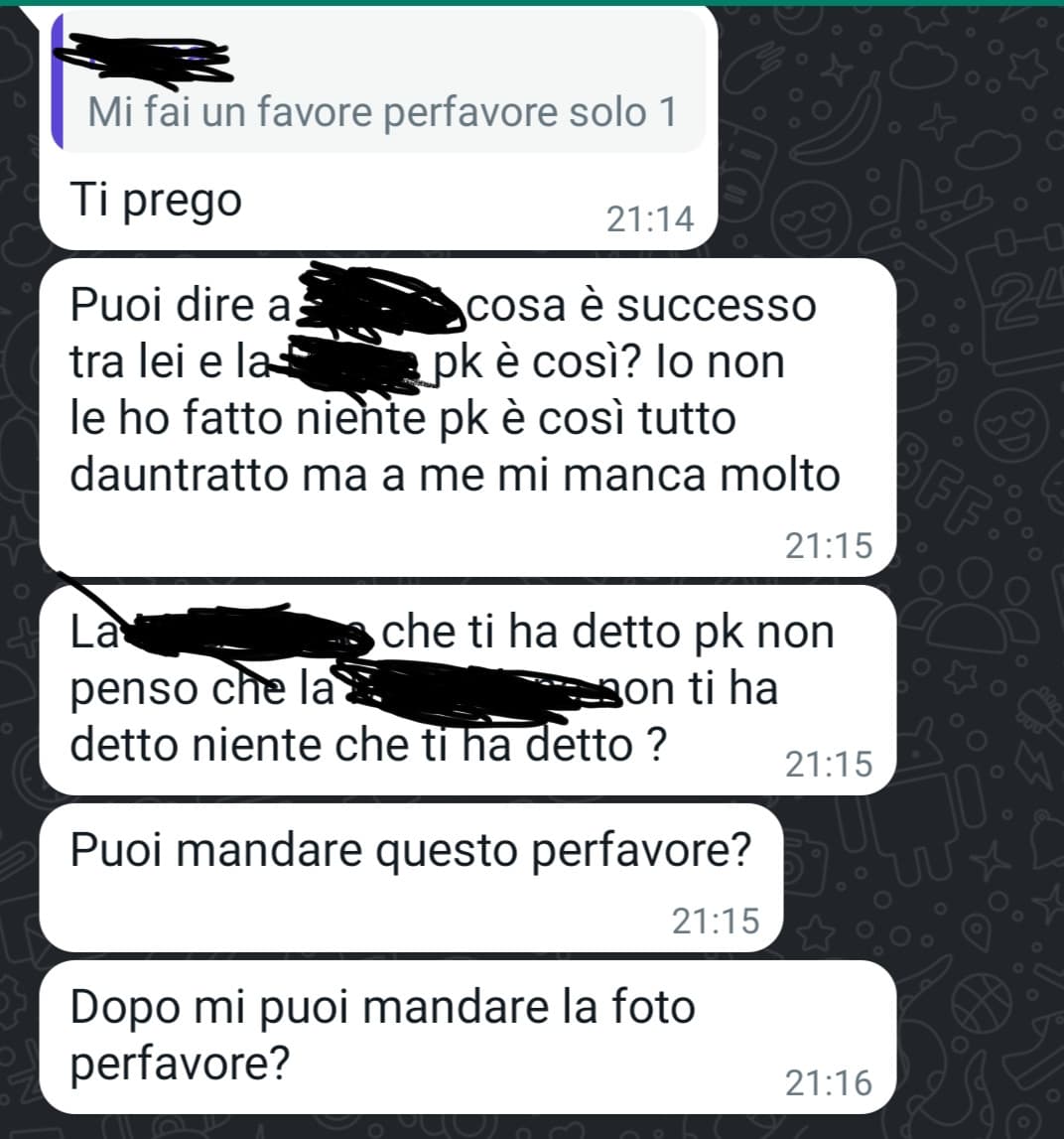 Cosa vuoi?