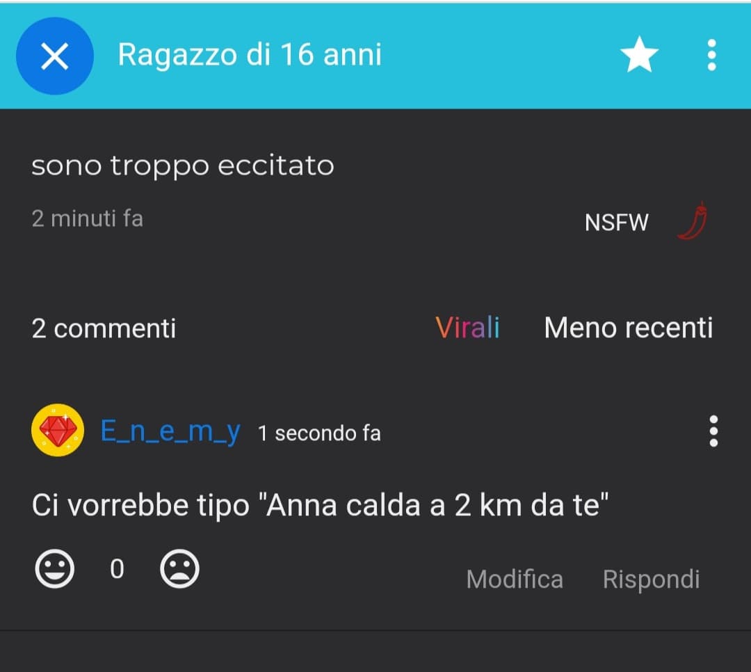 Io quando voglio fare la simpaticona