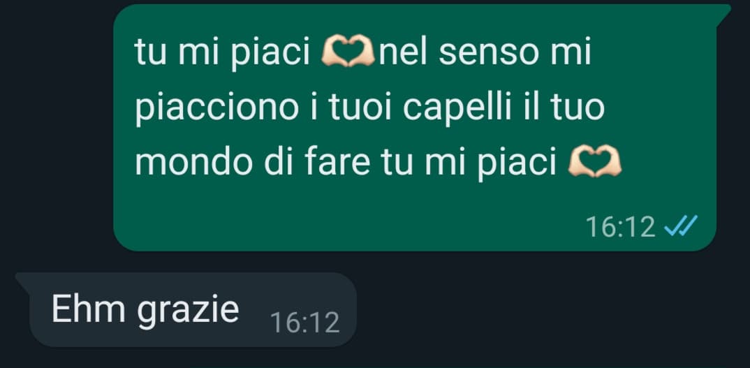 Qui mi ero dichiarata a crush 