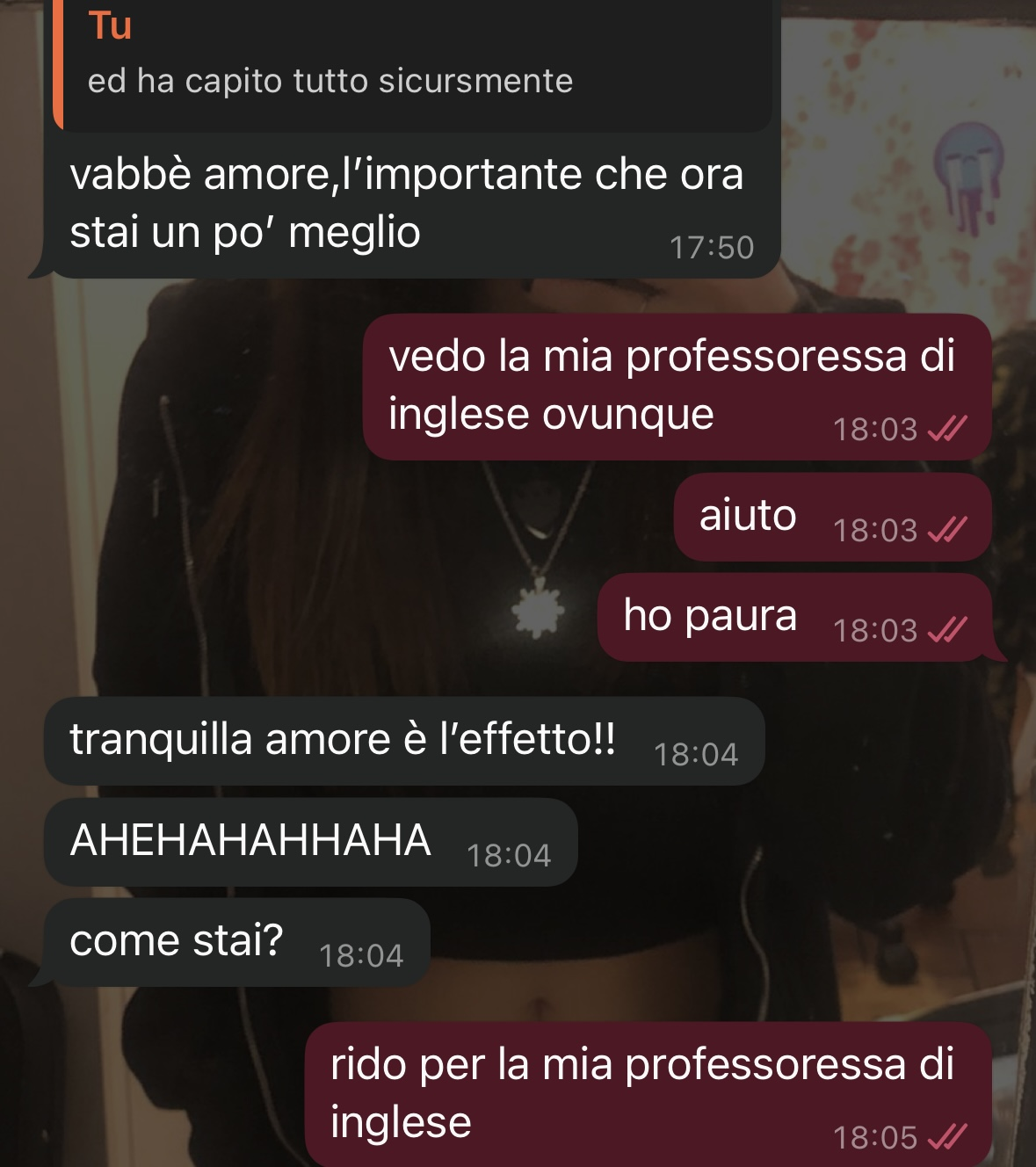 quando fumai una canna e vedevo la mia